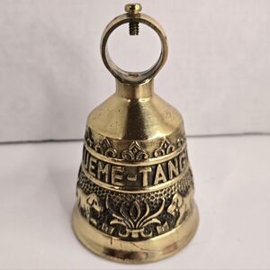 Vtg Monastery Brass Bell Vocem-Meam-A Queme-Tangit, Whoever Touches Me Will Hear